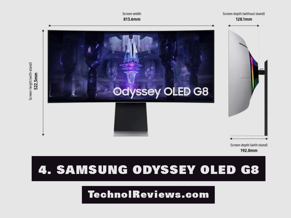 SAMSUNG ODYSSEY OLED G8: One of best gaming monitors under 500 in 2024